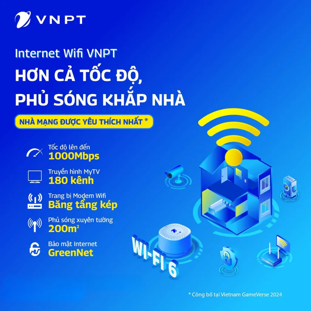 VNPT Hoài Nhơn khuyến mãi Lắp mạng Internet 